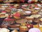 Preview: Pralinen Schoki Patchworkstoff bunt